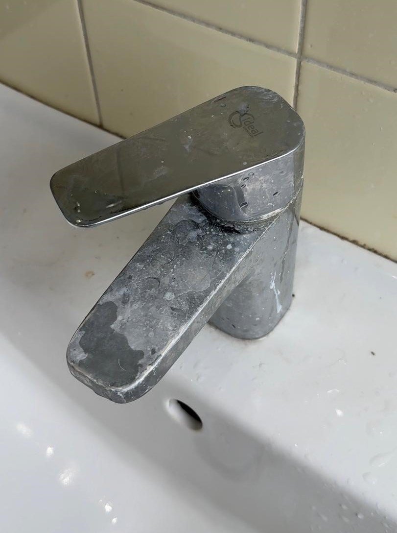 Hallway before cleaning